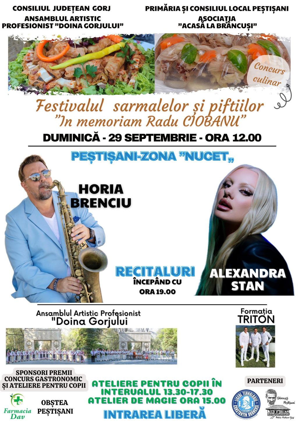 Programul Festivalului de la&nbsp;Peștișani