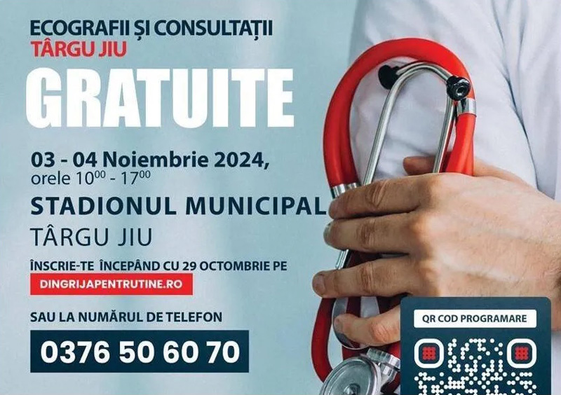 Campania „Din grijă pentru tine” aduce consultații medicale gratuite la Târgu&nbsp;Jiu