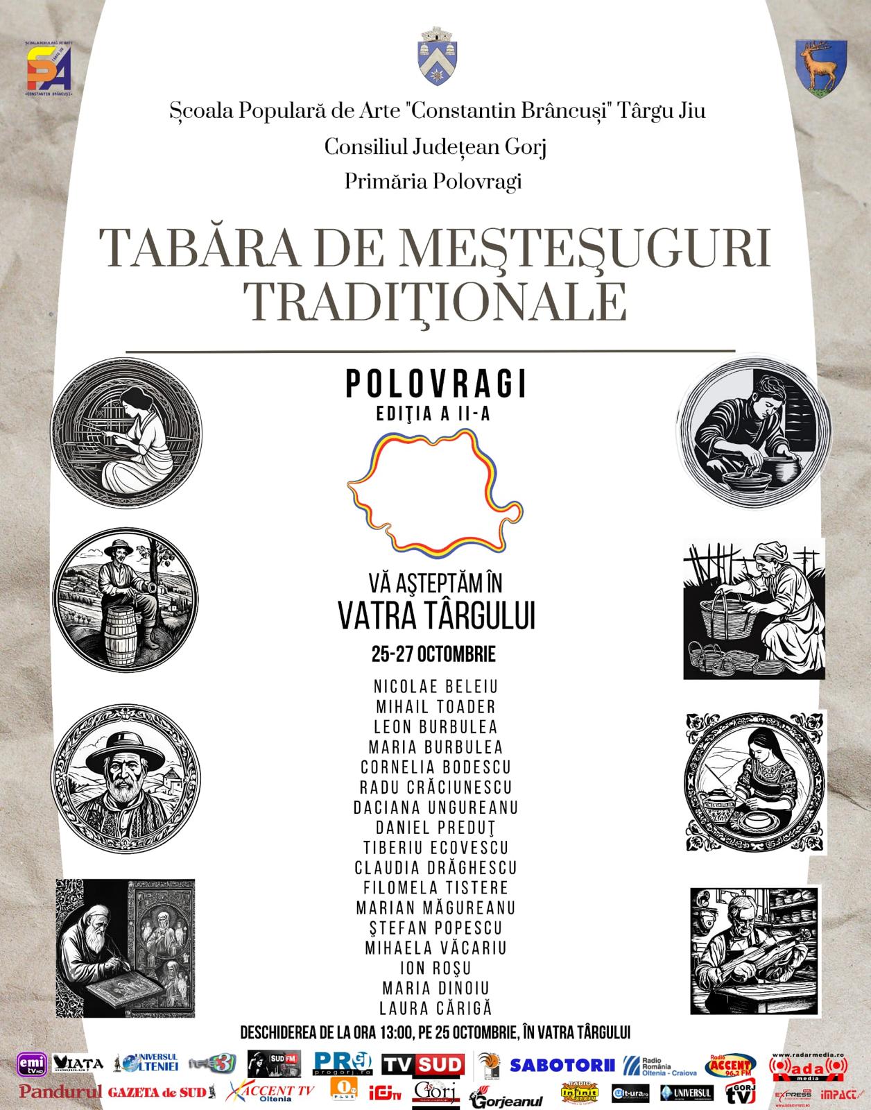 Polovragi: tabăra de meșteșuguri tradiționale