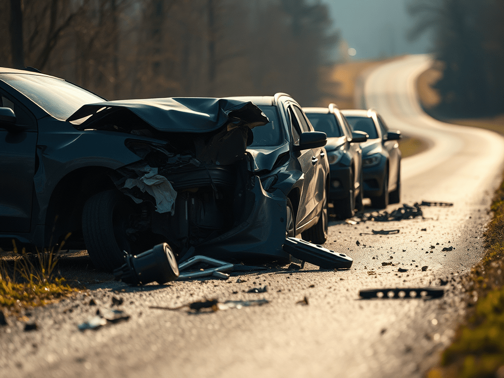 Accident la Crasna: coliziune între trei mașini, cu o&nbsp;victimă