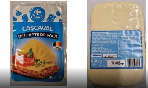 Alertă alimentară: Lot de cașcaval retras din magazinele Carrefour din cauza contaminării cu&nbsp;Listeria
