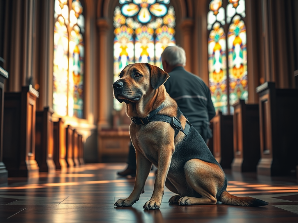 Nevăzători agresați într-o capelă din București pentru că au intrat cu câinii&nbsp;ghizi