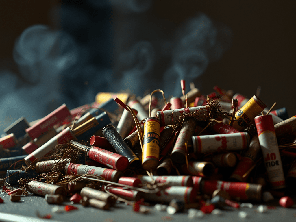 Articole pirotehnice deținute ilegal confiscate de&nbsp;poliție