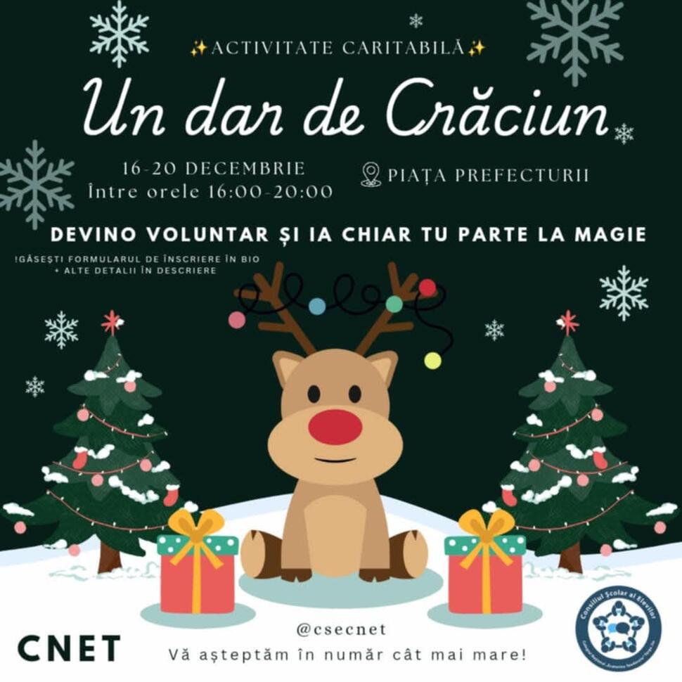 Târg caritabil de Crăciun organizat de elevii Colegiului Național „Ecaterina Teodoroiu” din Târgu&nbsp;Jiu