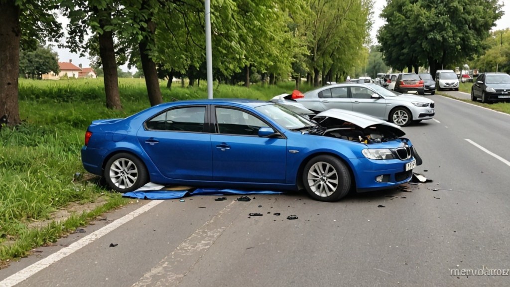 Accident rutier în Târgu Jiu: o femeie rănită în urma coliziunii dintre două&nbsp;autoturisme