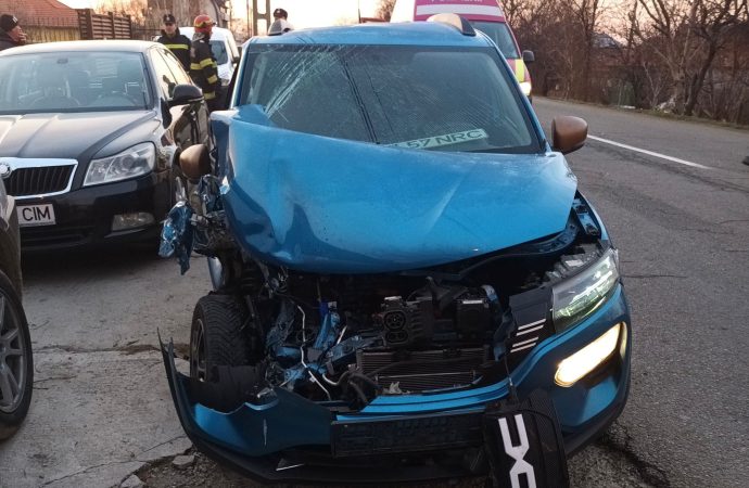 Accident pe strada Barajelor din&nbsp;Târgu-Jiu