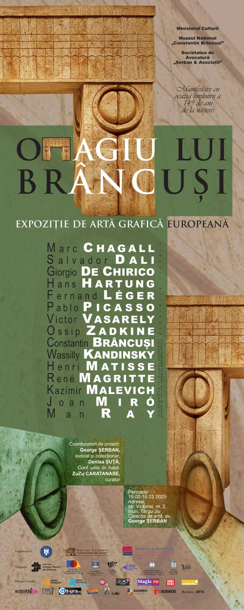 Omagiu lui Brâncuși: expoziție de artă grafică europeană la Muzeul Național „Constantin&nbsp;Brâncuși”