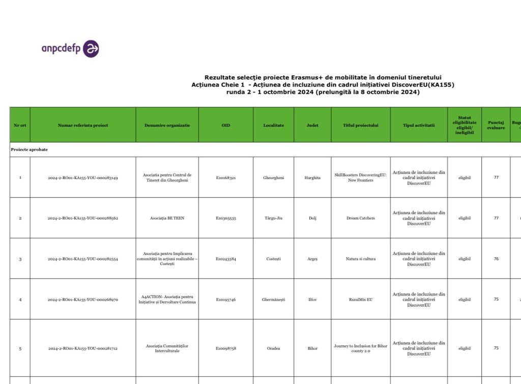 Tineri din Târgu Jiu, în călătorie prin Europa prin programul DiscoverEU&nbsp;Inclusion