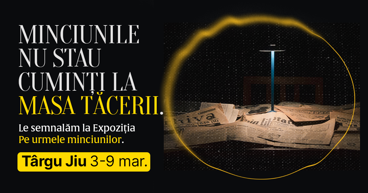 Expoziția „Fake News. Pe urmele minciunilor” ajunge în Târgu Jiu
