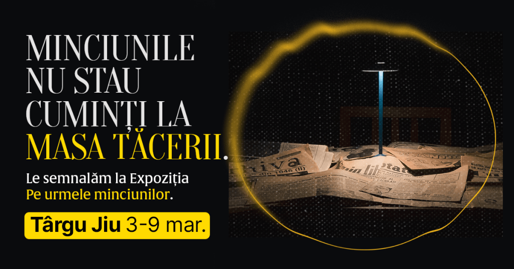 Expoziția „Fake News. Pe urmele minciunilor” ajunge în Târgu&nbsp;Jiu