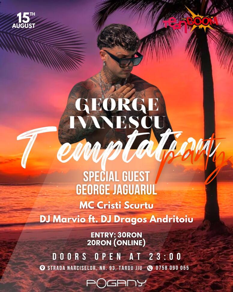 TeenBoom aduce „Jaguarul”de la Insula Iubirii la Târgu Jiu, pe 15&nbsp;august