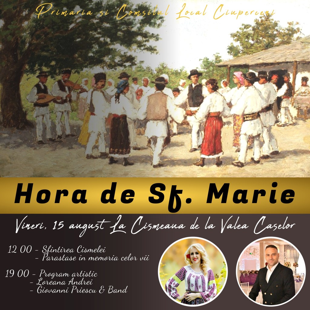 Sărbătoare de Sfânta Maria la Ciuperceni: muzică populară și bucate&nbsp;tradiționale