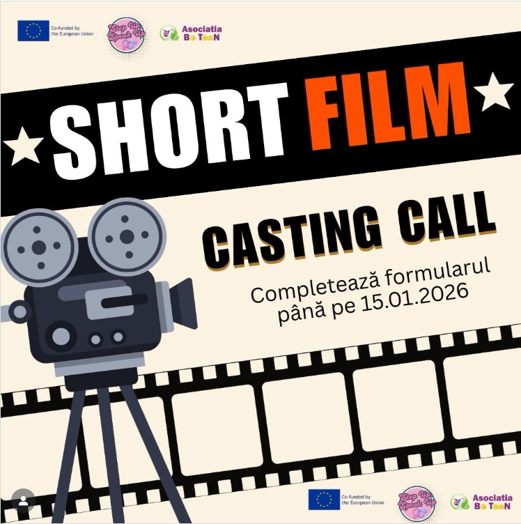 Step Up, Speak Up! Se caută tineri pentru realizarea a trei scurtmetraje