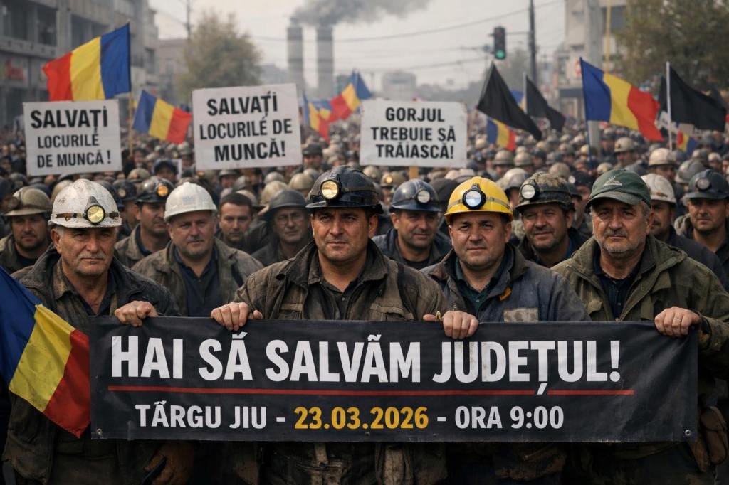 Protest de dimineață la CEO: angajații ies din nou în stradă, la Târgu Jiu