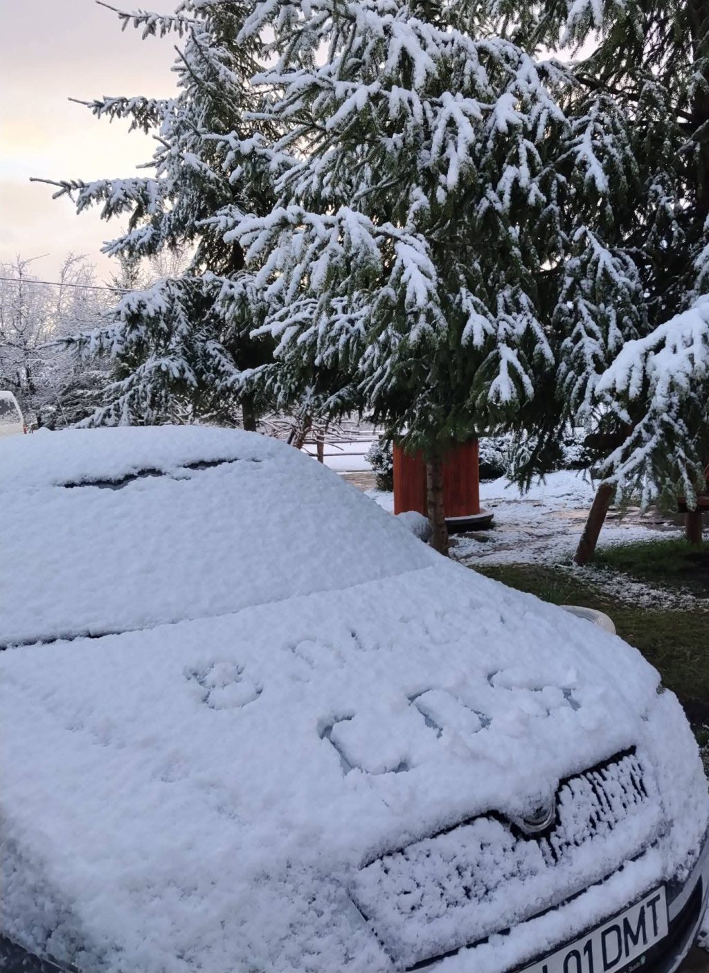 Iarnă în aprilie, în Vrancea