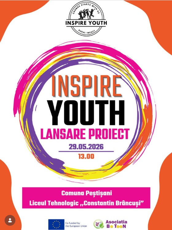 Proiect dedicat tinerilor, lansat la Peștișani. „Inspire Youth” își propune implicarea adolescenților în deciziile locale